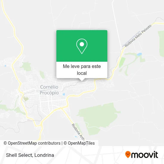 Shell Select mapa