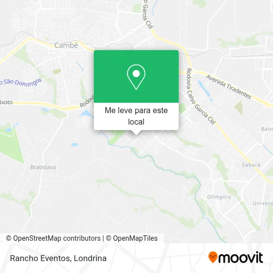 Rancho Eventos mapa