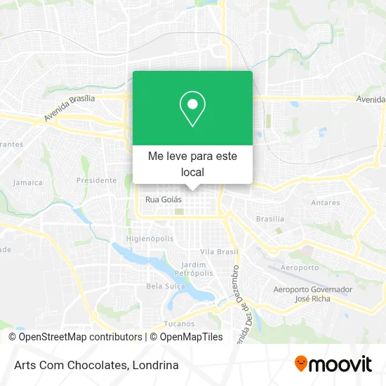 Arts Com Chocolates mapa