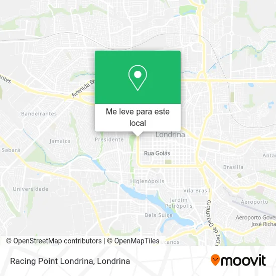 Racing Point Londrina mapa