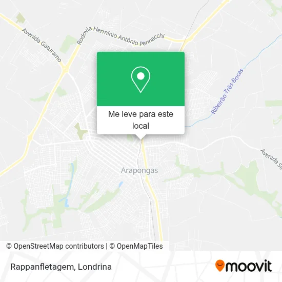 Rappanfletagem mapa