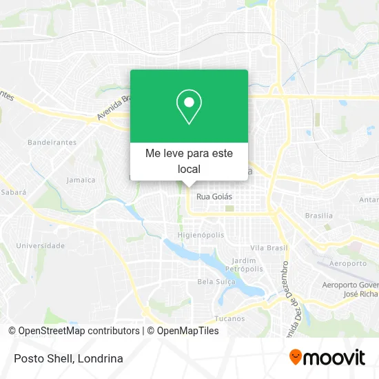 Posto Shell mapa