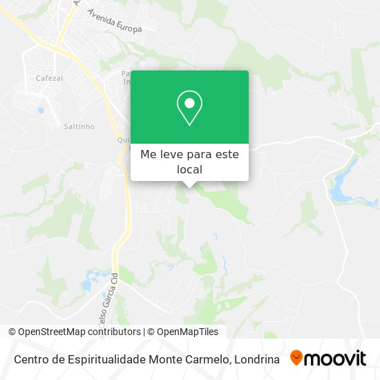 Centro de Espiritualidade Monte Carmelo mapa