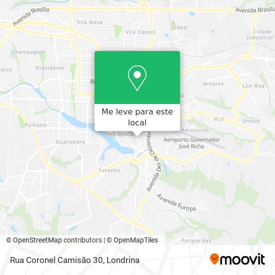 Rua Coronel Camisão 30 mapa