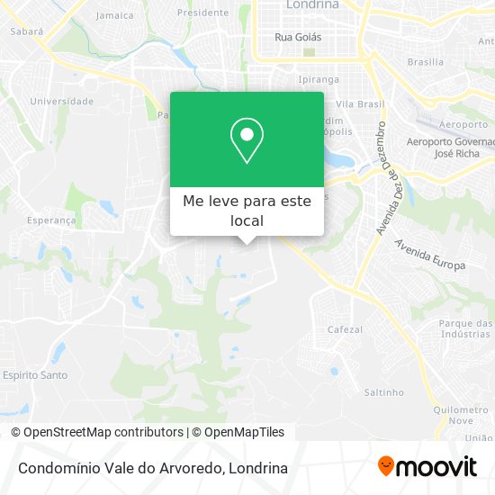 Condomínio Vale do Arvoredo mapa