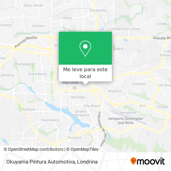 Okuyama Pintura Automotiva mapa