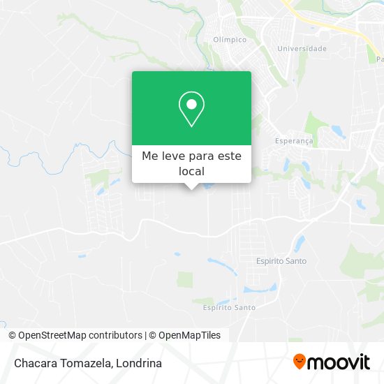 Chacara Tomazela mapa