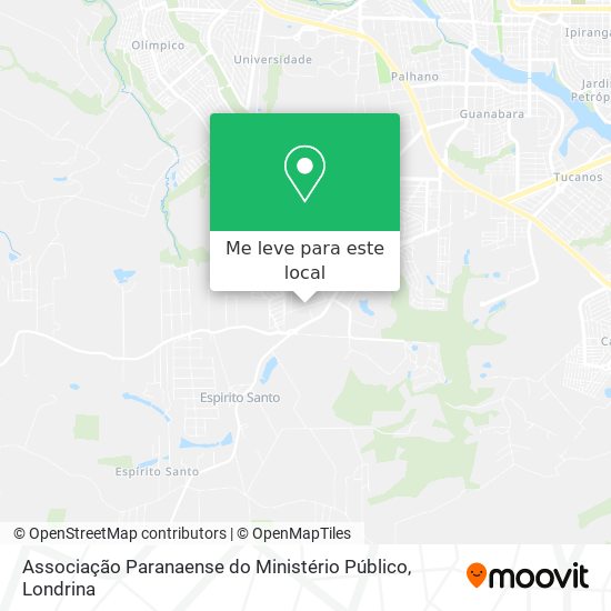 Associação Paranaense do Ministério Público mapa