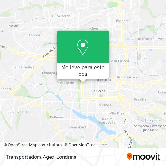 Transportadora Agex mapa