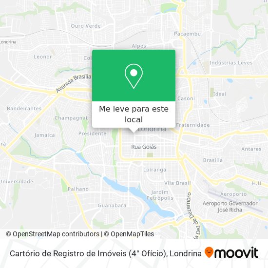 Cartório de Registro de Imóveis (4° Ofício) mapa