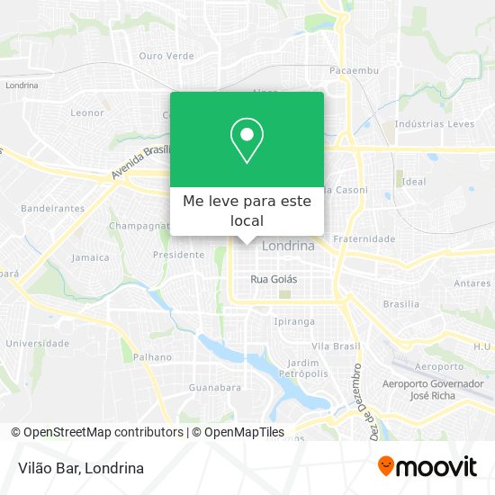 Vilão Bar mapa