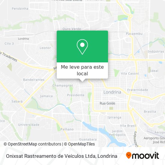 Onixsat Rastreamento de Veículos Ltda mapa