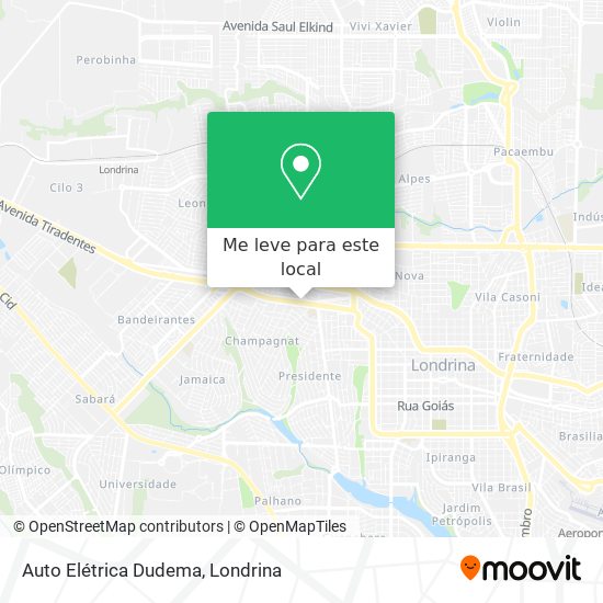 Auto Elétrica Dudema mapa