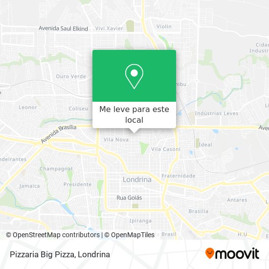Pizzaria Big Pizza mapa