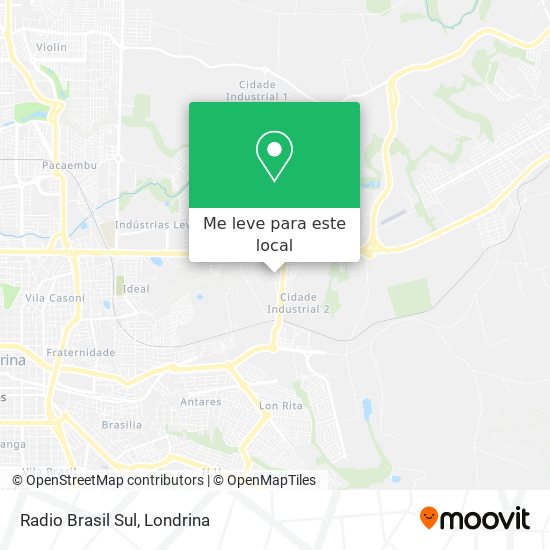 Radio Brasil Sul mapa