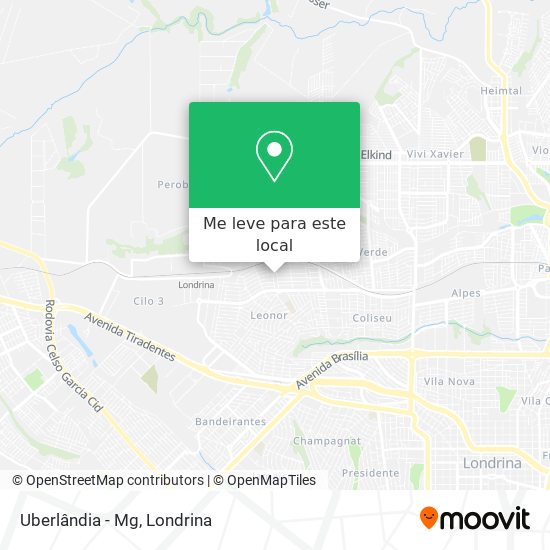 Uberlândia - Mg mapa