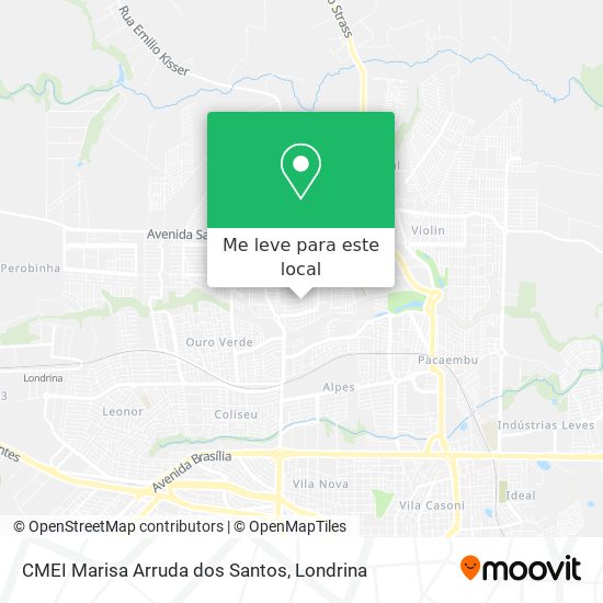 CMEI Marisa Arruda dos Santos mapa