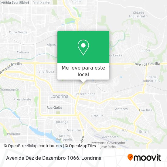 Avenida Dez de Dezembro 1066 mapa
