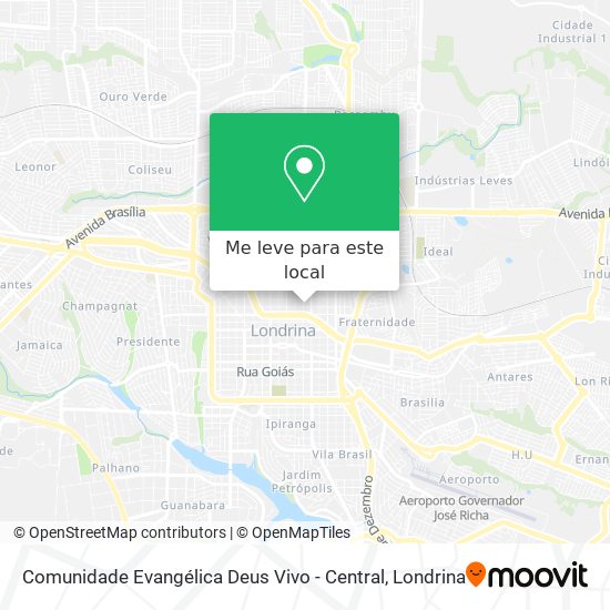Comunidade Evangélica Deus Vivo - Central mapa
