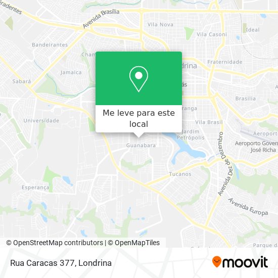 Rua Caracas 377 mapa