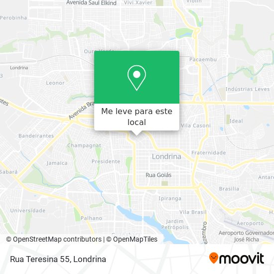 Rua Teresina 55 mapa