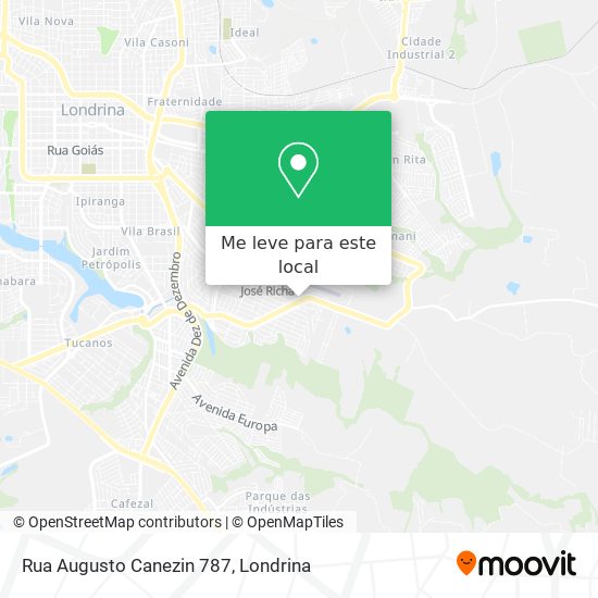Rua Augusto Canezin 787 mapa