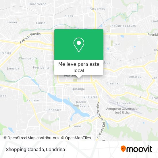 Shopping Canadá mapa