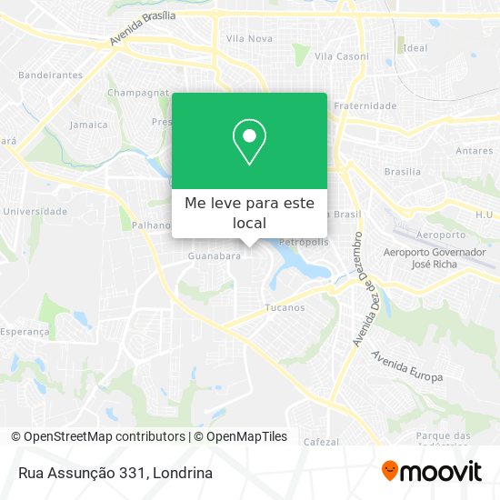 Rua Assunção 331 mapa