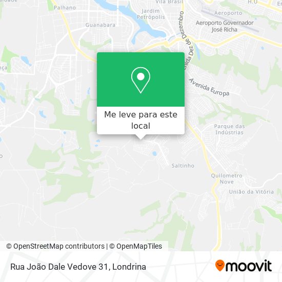 Rua João Dale Vedove 31 mapa