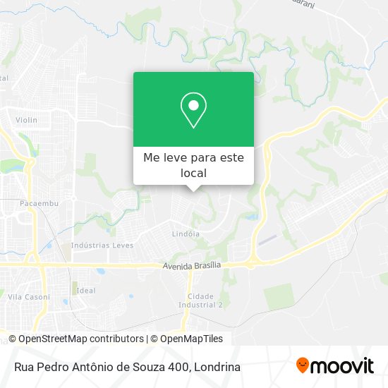 Rua Pedro Antônio de Souza 400 mapa