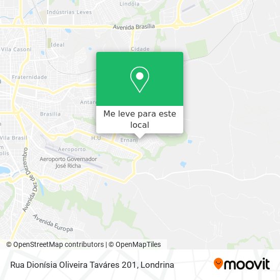 Rua Dionísia Oliveira Taváres 201 mapa