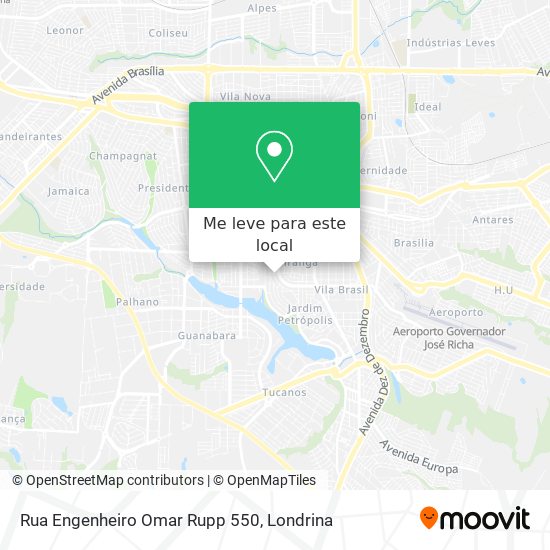 Rua Engenheiro Omar Rupp 550 mapa