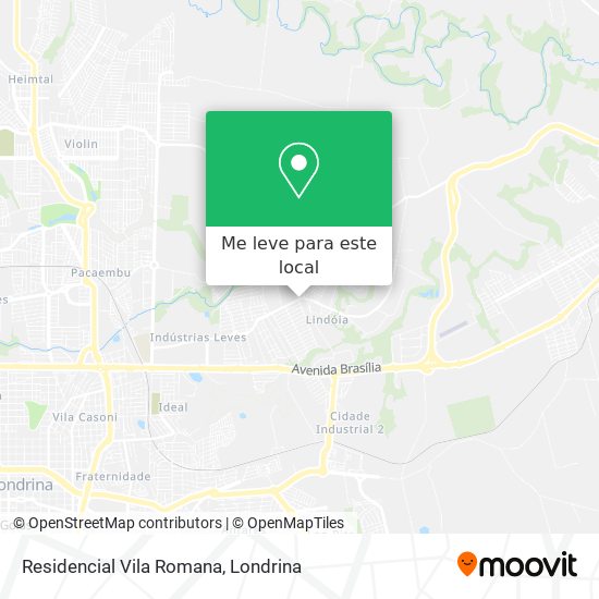 Residencial Vila Romana mapa