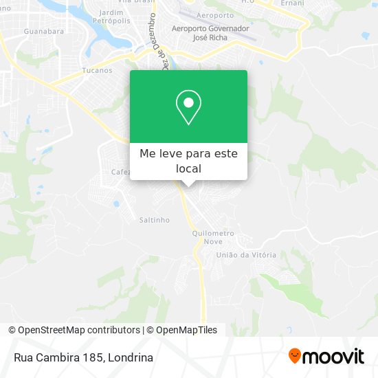 Rua Cambira 185 mapa