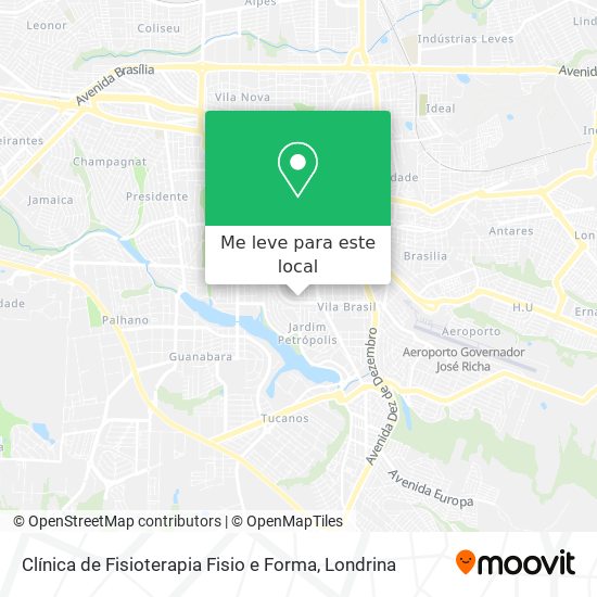 Clínica de Fisioterapia Fisio e Forma mapa