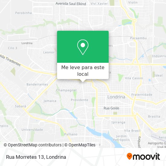 Rua Morretes 13 mapa