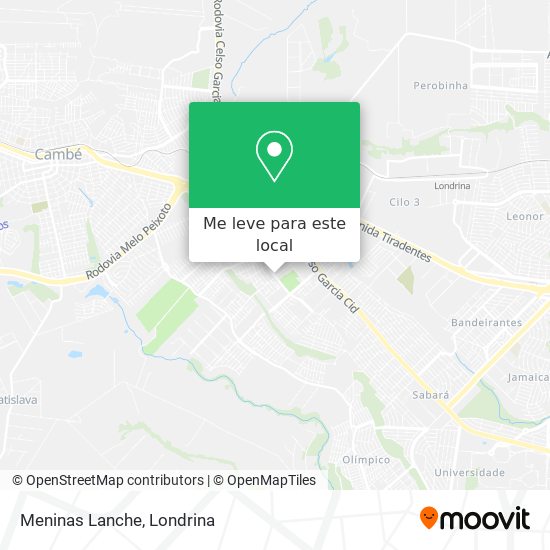 Meninas Lanche mapa