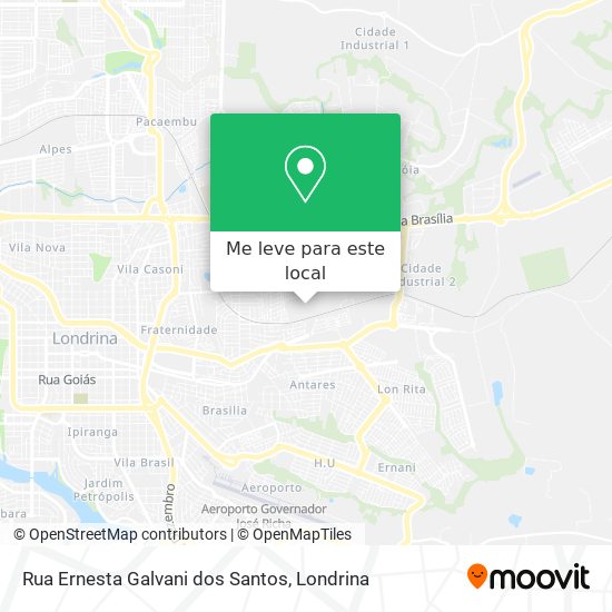 Rua Ernesta Galvani dos Santos mapa