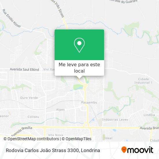 Rodovia Carlos João Strass 3300 mapa