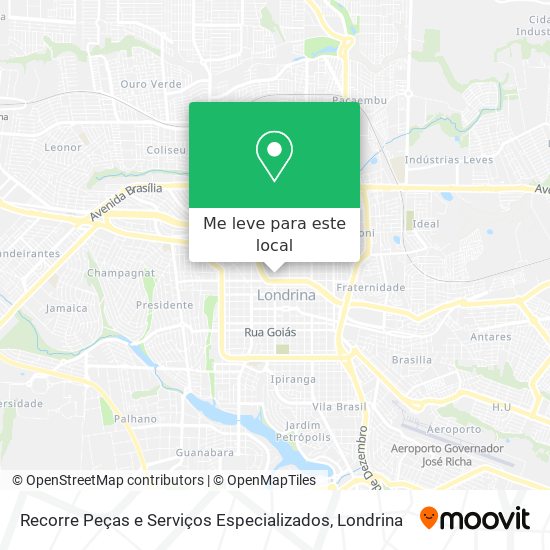 Recorre Peças e Serviços Especializados mapa