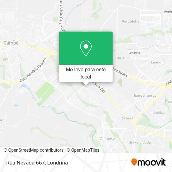 Rua Nevada 667 mapa
