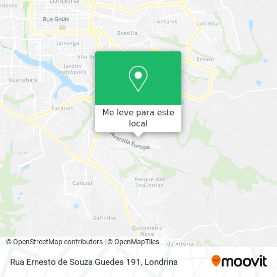 Rua Ernesto de Souza Guedes 191 mapa
