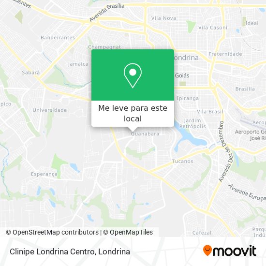 Clinipe Londrina Centro mapa