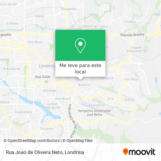 Rua Joao de Oliveira Neto mapa