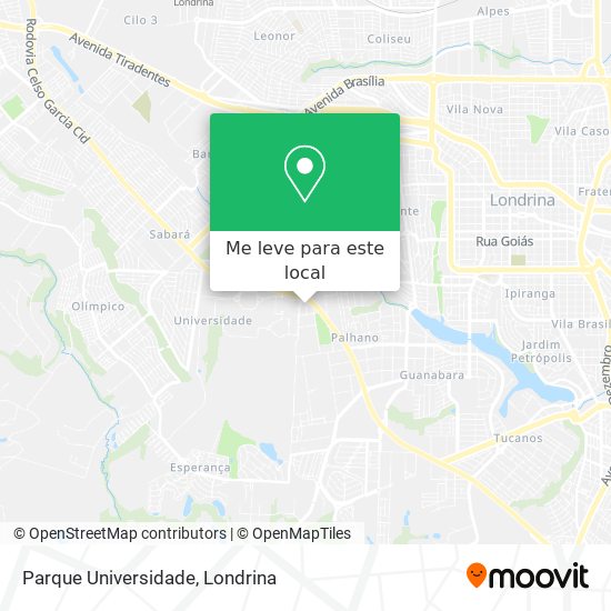 Parque Universidade mapa