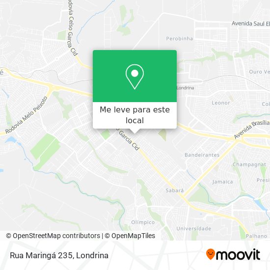 Rua Maringá 235 mapa
