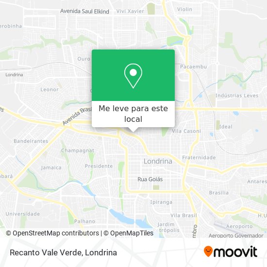 Recanto Vale Verde mapa