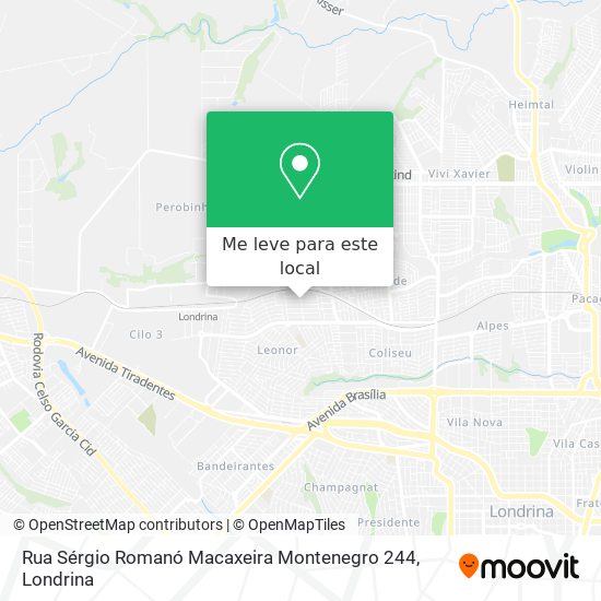 Rua Sérgio Romanó Macaxeira Montenegro 244 mapa