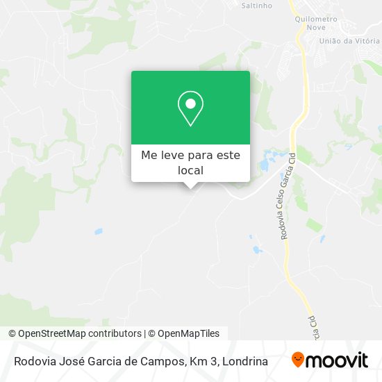Rodovia José Garcia de Campos, Km 3 mapa
