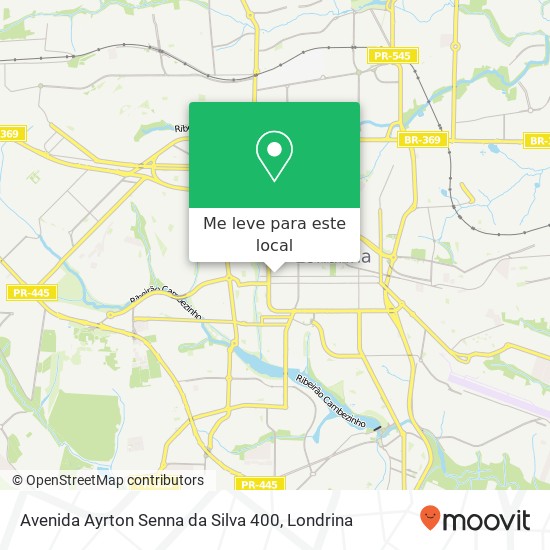 Avenida Ayrton Senna da Silva 400 mapa